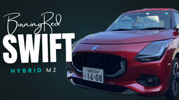 スイフト　バーニングレッドパールメタリックの試乗車をご紹介します！